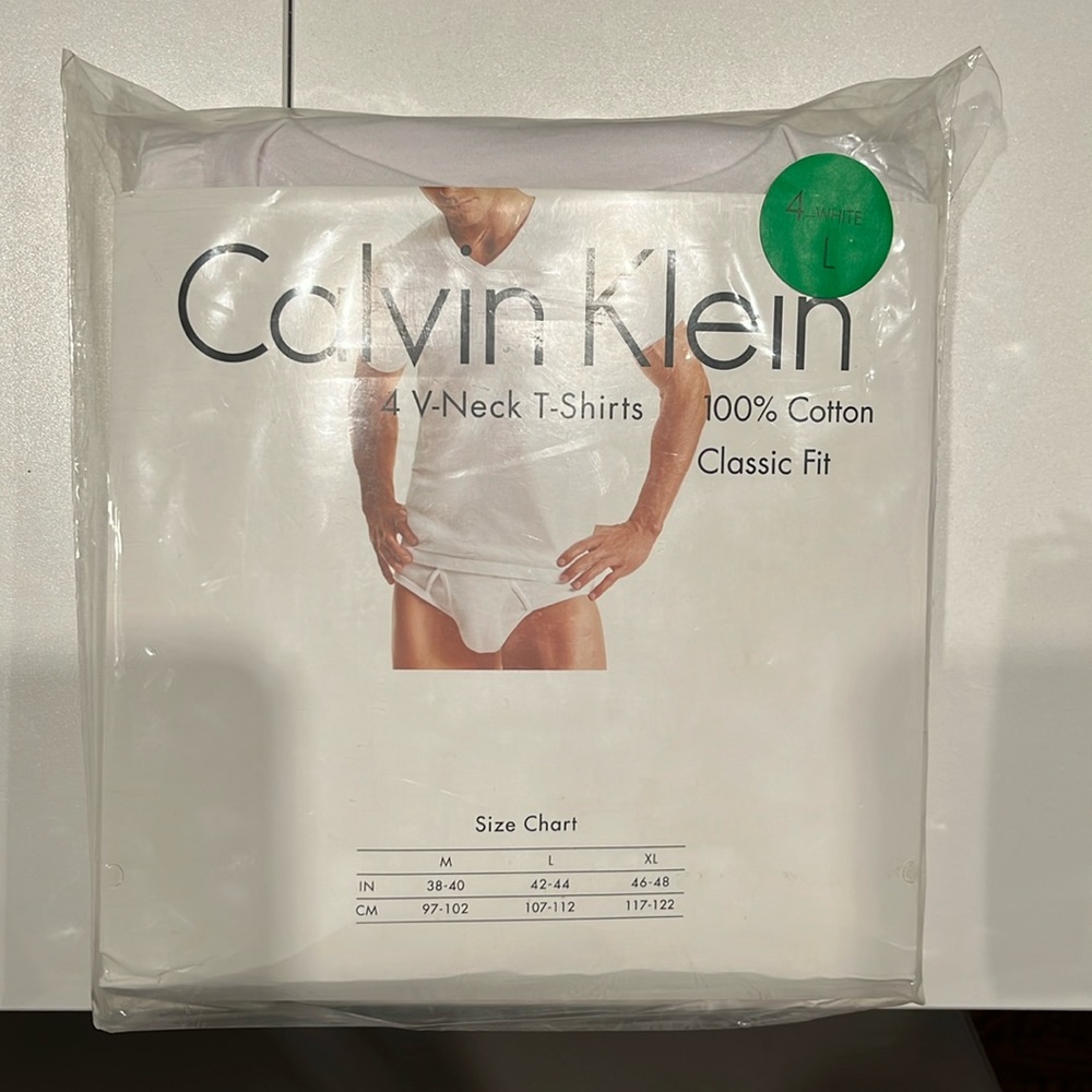 Calvin Klein v neck undershirts- new!!!
